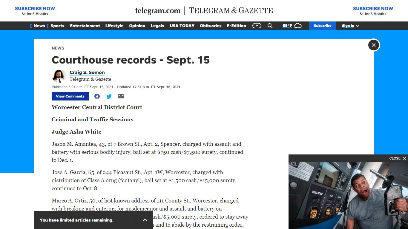 Courthouse records - telegram.com